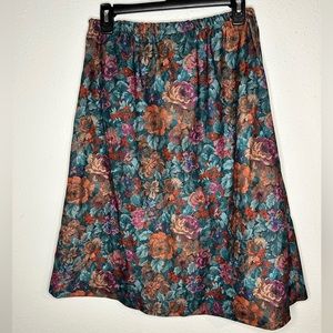 Pierre Lamonte - floral print skirt - size 6